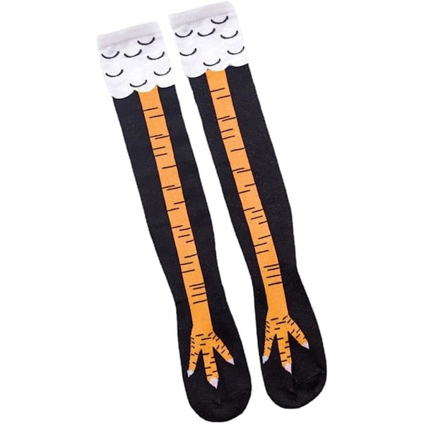 2PC Kyllingfot Strømper, Morsomme Kyllingsokker (lang stil+kort stil)