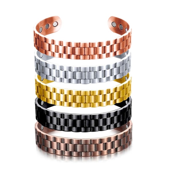 Trend Åpning Justerbar Magnetisk Armbånd Mesh Magnet Armbånd Armbånd