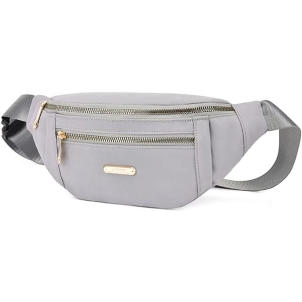 Bum Bag, Menn Kvinner Mote Festival Fanny Pack, Reise Midjeveske, Lett Justerbar Midjeveske grey