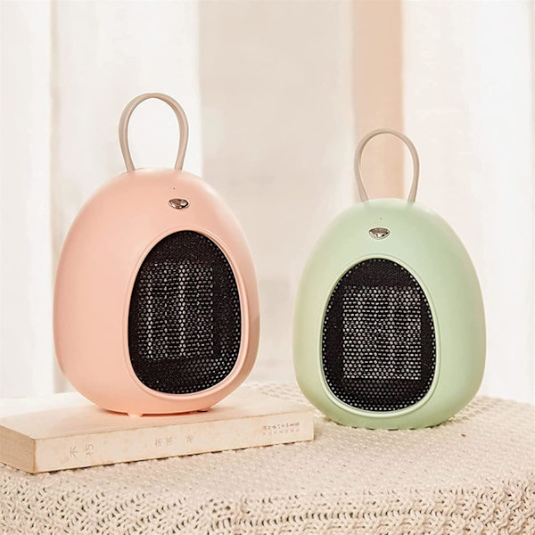 Elektrisk lydløs fodvarmer varmeblæser varmeapparat lille apparat vinter skrivebord hjem radiator 220V varmeapparater White