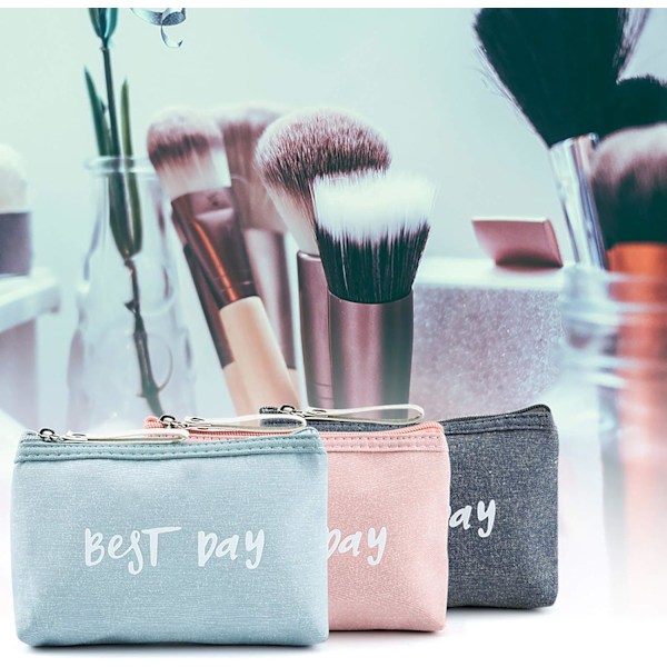 Makeup taske - 3 stk. rejse makeup pung lille vandtæt toilettaske til kvinder