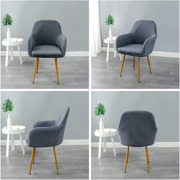 Elastiskt stolsöverdrag, restaurang- och kontorsstolsöverdrag, skyddande överdrag dark grey