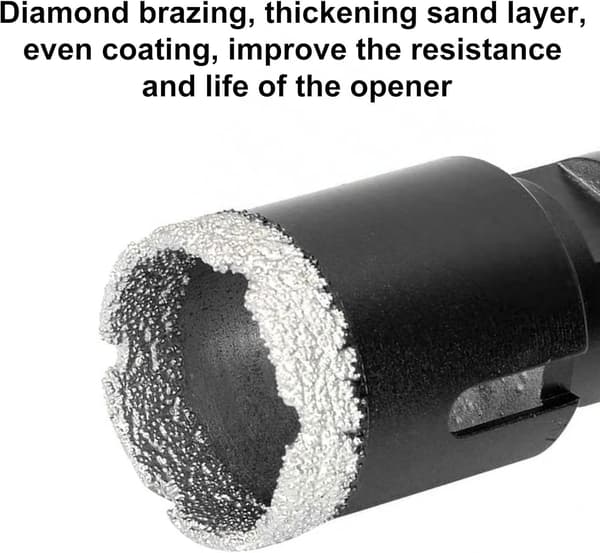 Diamantbor, Flisbor, 30mm, Bor med M14-gjenger, for vinkelsliper
