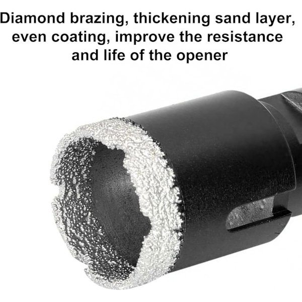Diamantborr, Kakelborr, 30mm, Borr med M14-gänga, för vinkelslipar