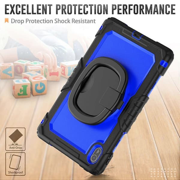 Til Huawei MatePad SE 11 Etui Ring Støtteben PC+Silikone Stødsikkert Tablet Cover