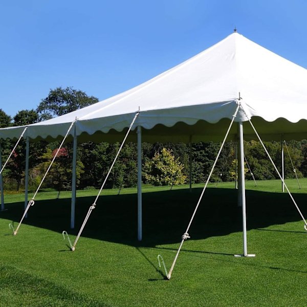 Stålmarkspåle, tung galvaniserad stål J-krok ankare, campingtält trädgårdspåle