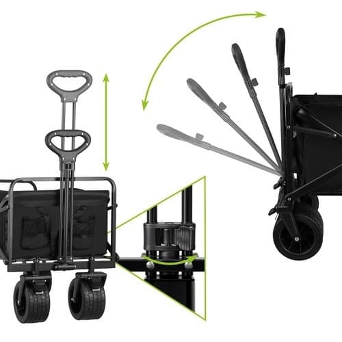 Sammenleggbar transportvogn / tralle - Maks 100 kg