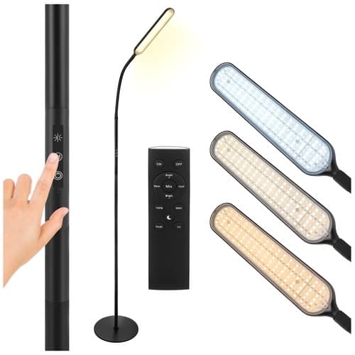 LED-golvlampa med flexibel hals - 180 cm