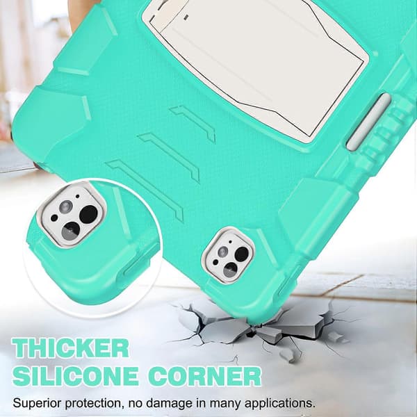 Kickstand-etui til iPad Pro 13 (2024) PC+silikone anti-drop tabletcover
