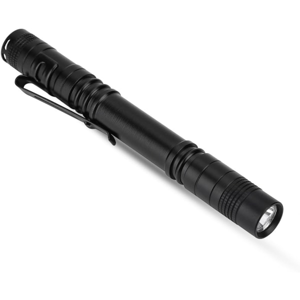2 stk. LED-pennelys Pennelys, Super Bright Mini Lommelygte, Taktisk Lommelygte, Lommelygte med Klips,