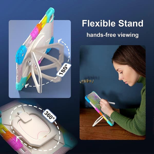 Ställfodral i silikon+PC för iPad Pro 13 (2024)