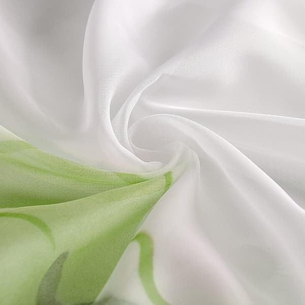 2 st handritade blommönster vardagsrumsgardiner Bredd 150 cm (Höjd 245 cm, Grön)