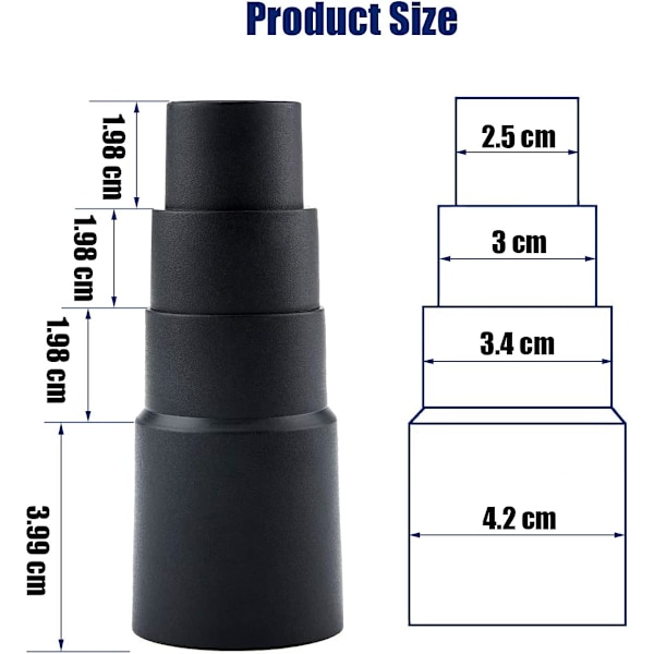 Støvsuger Slange Adaptere - 5stk Støvsuger Adapter Støvsuger Konnektor Standard Støvsuger Adapter Universal Støvsuger Slange
