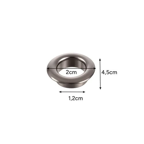 Reparationssæt til presenning - 12 mm - Baldakinreparation - 100 stk.