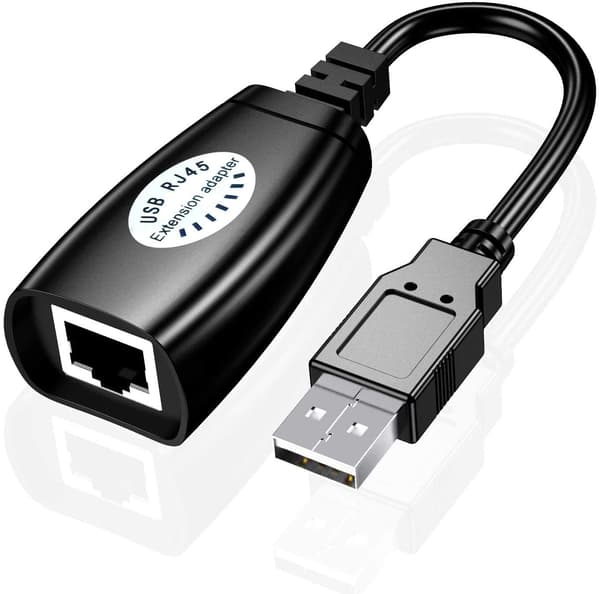 USB-forlænger 50 meter usb-forlænger signalforstærker usb2.0 til RJ45 netværksforlænger