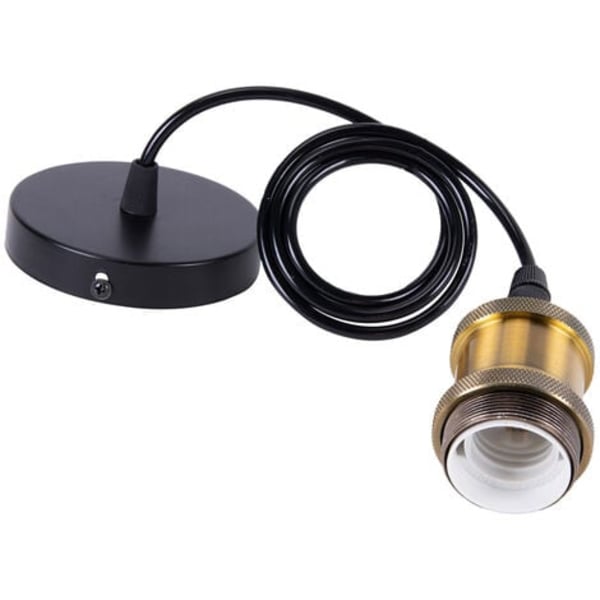 Vintage Industri Stil Pendellampe Spiral Fatning E27 Kabel Lysekrone Lampholder DIY Lys til Restaurant Stue Køkken Bar-Messing