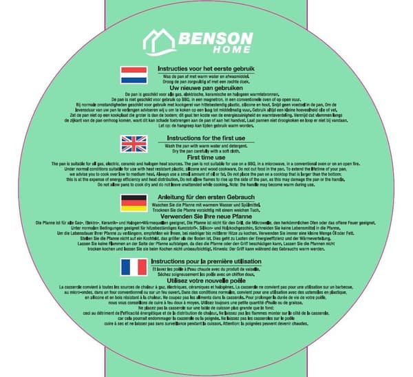Stegepande 28 cm marmor non-stick