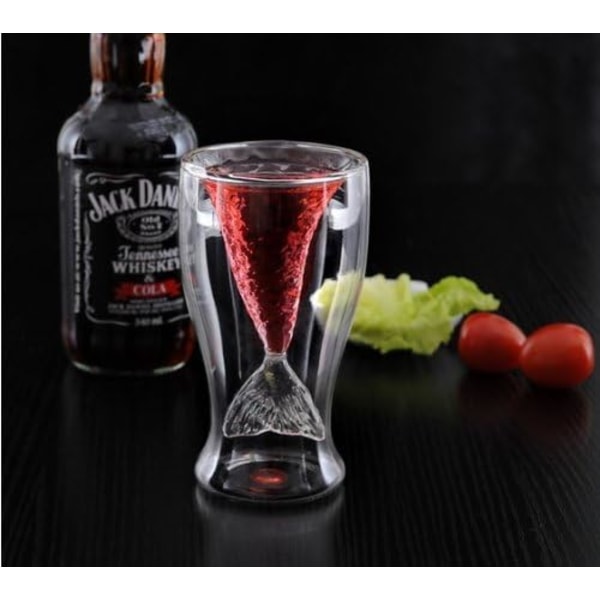 Nuwa Populära Sjöjungfru Glas Ölmugg Kreativ Kopp Skönhet Glasvaror