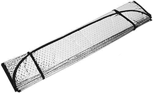 Universal frontrude, foldbar solskærm til bil med 2 sugekopper (130 x 60 cm)