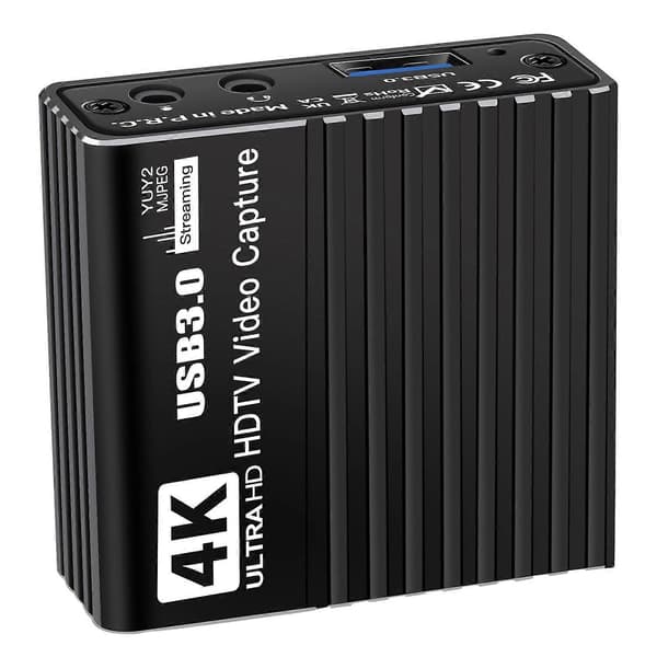 NK-H41 4K USB 3.0 Video Capture Card HDMI-dongel med Loop-Out för Streaming/Gaming