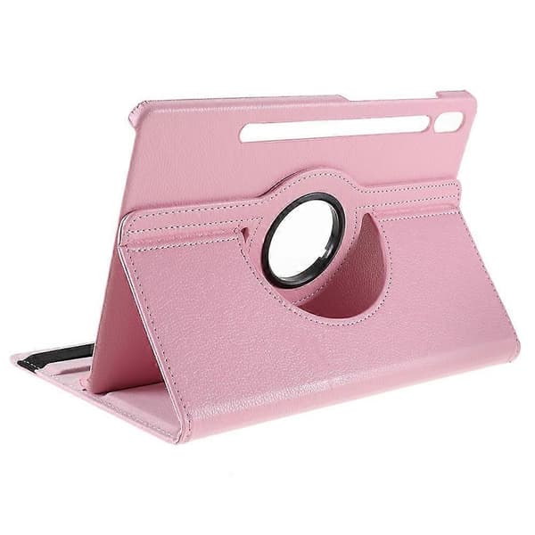Til Samsung Galaxy Tab S10 FE+ Etui Roterende Stativ PU Læder+PC Tablet Cover med Elastikbånd