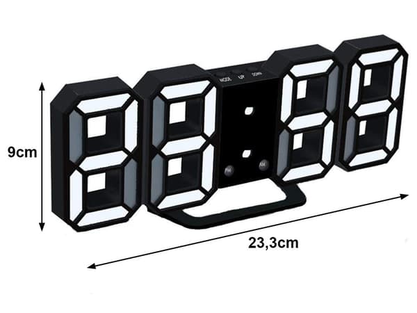 Väckarklocka med LED & termometer - Klocka