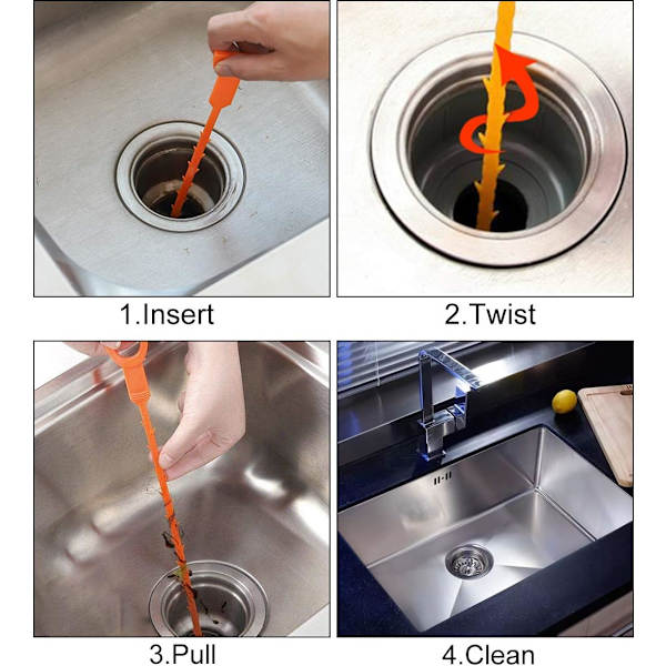 3 kappaletta 50,5 cm hiuskäärmetyökalu viemärinavaaja hiustukoksen poistaja allasharja viemäriä varten keittiön allas kylpyhuoneen amme wc