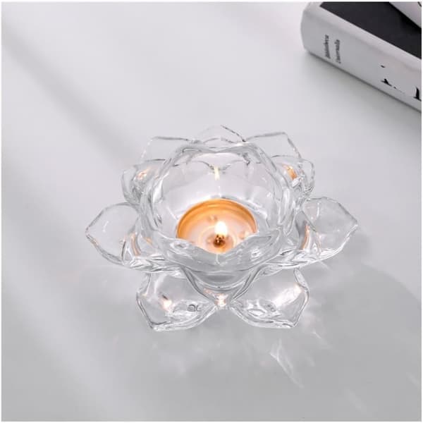 Ljusstake i glas - Heminredning & Aromaterapikopp (Liten) Small