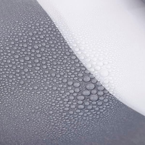 Vit & Grå Randig Duschdraperi Anti-Mögel, Mögelresistent | Storlek 28 x 18 x 5 cm | Vattenavvisande Tyg | 100% Polyester