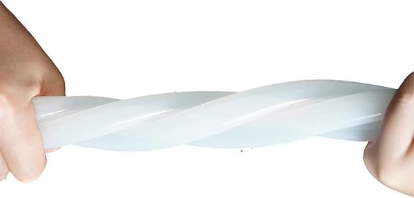 Silikonslang, 8 mm innerdiameter x 12 mm ytterdiameter, 2 mm väggtjocklek, 2 m flexibel silikonslang