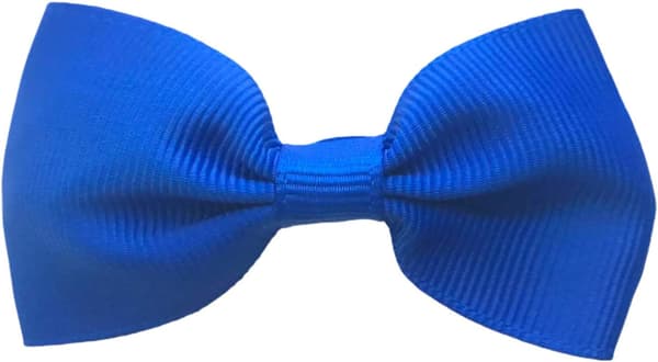 Kungsblå Grosgrain Hårrosetter för Flickor, Skolklämmor, 10-pack, 2,7 tum Royal Blue