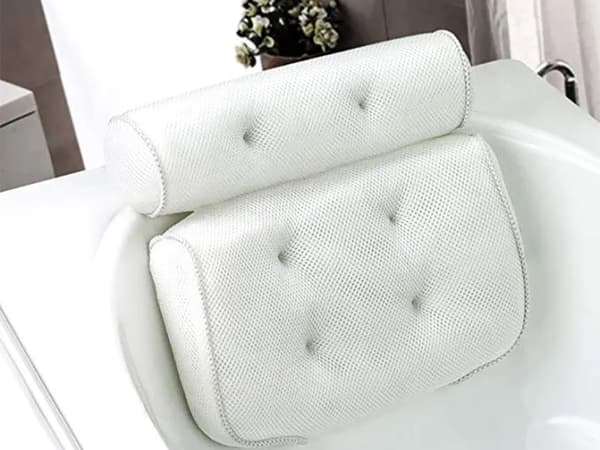 Badekarpute med sugekopper - Myk spa-hodepute
