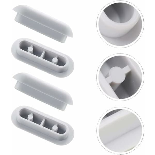4 stk. Universal Toalettsetebuffer Universal Toalettsetebuffer Kit Plast Toalettsete Bumper Erstatning