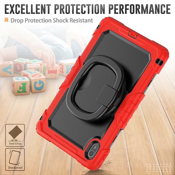 Etui til Huawei MatePad SE 11 med Ring Kickstand PC+Silikone Stødsikkert Tablet Cover