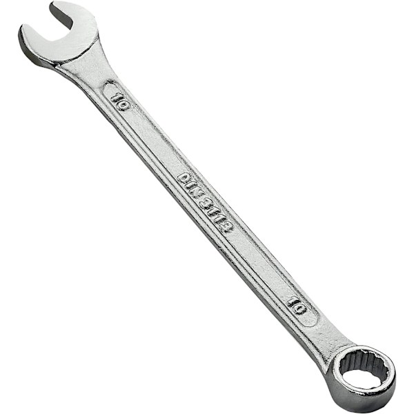 C45576 - 10mm metrisk kombinasjonsnøkkel - Åpen ende og 12-punkts ring/øye - CR-V stål for tiltrekking/montering - Rett håndtak - DIN 3110