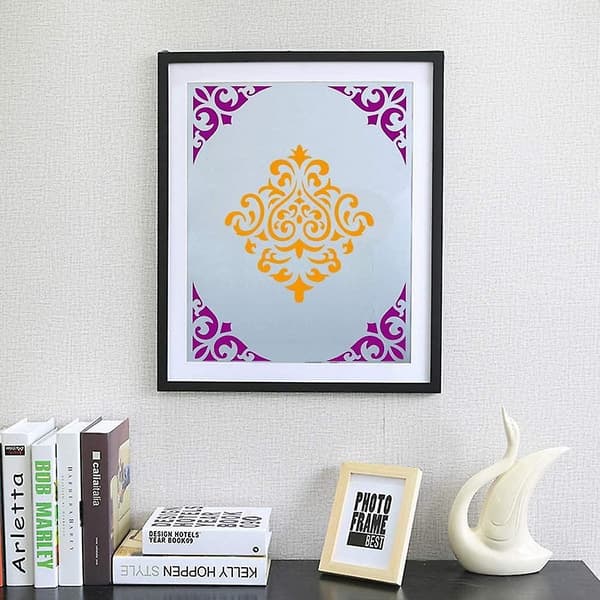 Genanvendelige stencils - Mandala stencils til DIY vægkunst og scrapbooking (16 stk.)