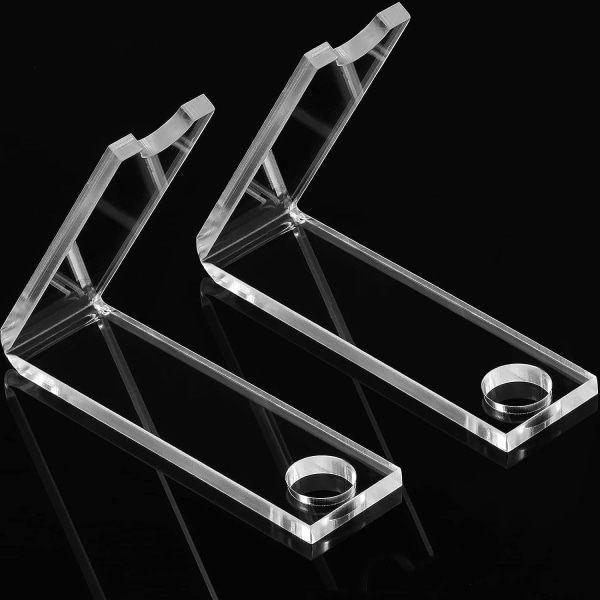 2 stk. Akryl Penneholder Display Stativ, Transparent Makeup Penselholder Organizer Klar Penneholder Maling Pensel Tørrestativ til Hjem Skole Kontor