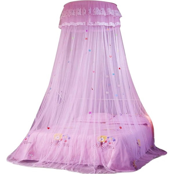 Myggestop til seng, Prinsesse Myggestop, Myggestop, til hjemmet, Camping mod insekter og myg, Pink rosa