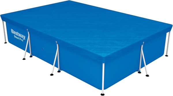 Rektangulärt poolskydd för ovanmarkspooler, 3,00 m x 2,01 m