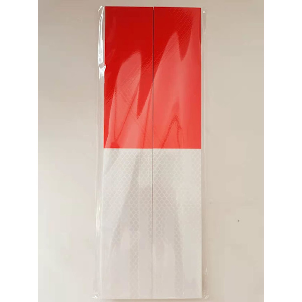 Reflekterande tejp, reflekterande tejp för släpvagnar, 2”x12'', vattentät självhäftande bilreflekterande remsor, 20 st