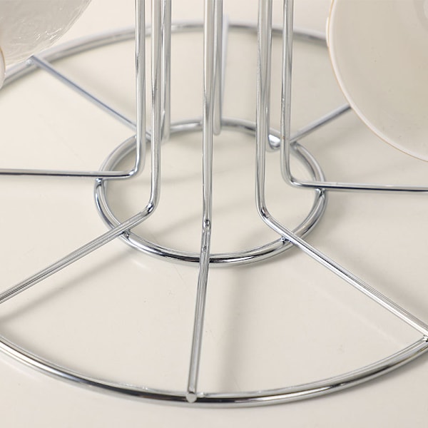 Stiligg 6/8 Kopper ELLER Banan Muggtre Chrome Tråd Stativ Holder for Hjem BAR Restauranter (8 Kopper Tre)