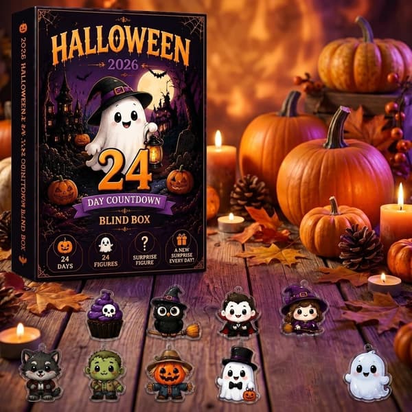 Halloween Julekalender 2026, 24 dages nedtællingskalender, 2D