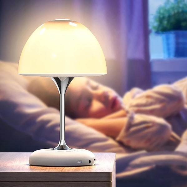 Smart trådlös Bluetooth kreativ skrivbordslampa ljud 3D surround ljudeffekt 6-färgad mjuk färgljus