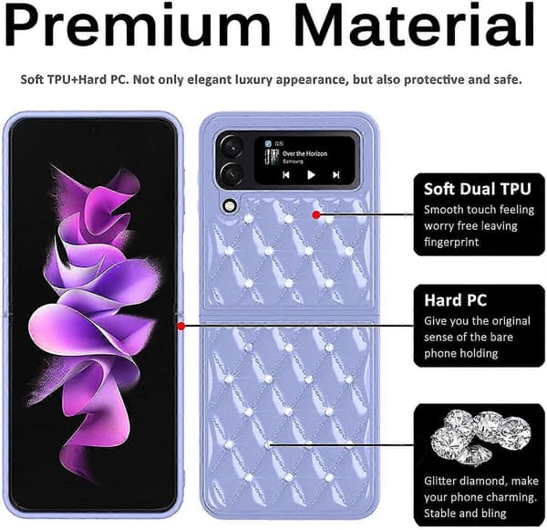 Diamantglitterfodral Kompatibelt med Samsung Galaxy Z Flip 3