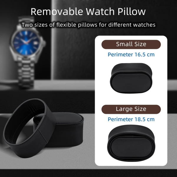 Automatisk ur-optrækningsboks PU Quad Single Automatisk ur-display opbevaring armbåndsur