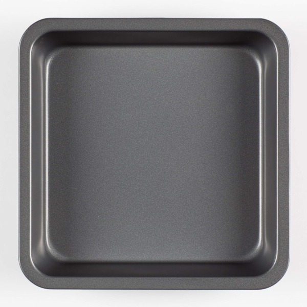 Non-stick firkantet kageform, 22 x 22 x 4,6 cm