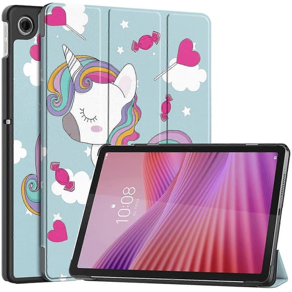 Fodral för Lenovo Tab TB311FU Pro, mönstrat tryck, läderställ, surfplatta - Häst
