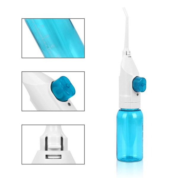 Oral Irrigator USB Uppladdningsbar Water Flosser Portabel Dental Water Sprayer 90ml Vattentank Vattentät Tandrengöringsmedel