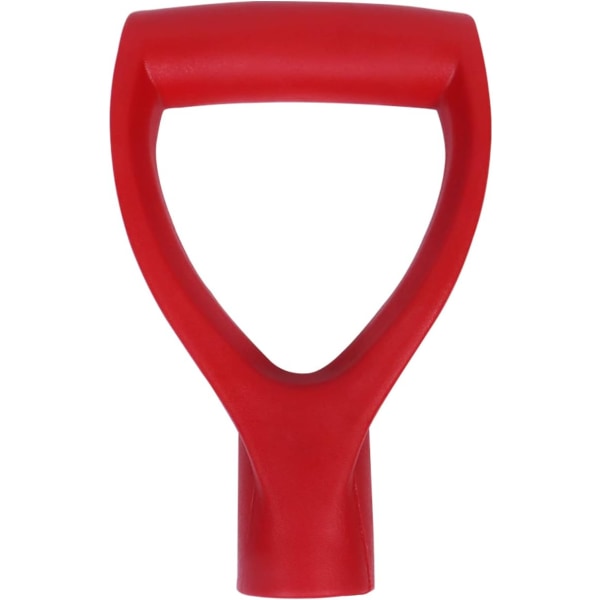 D-formet spadehåndtak, erstatningsgrep for hagespade i plast, 34 mm innvendig diameter, spadegaffel, hagetilbehør, rød