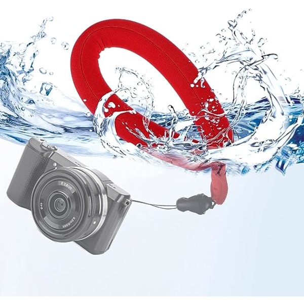 4 delar vattentät kamera flytande Universal flytande handledsrem Kameraskum flytande för kamera, mobiltelefon, vattentät väska Lätt flytande rem